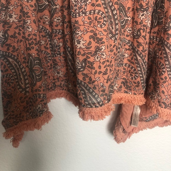 SOLD Anthropologie Lilka paisley fringe tank top - Picture 4 of 7